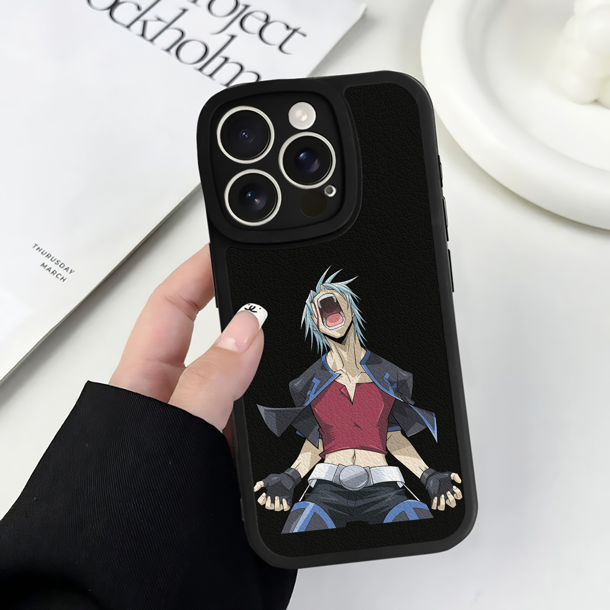 （画像用） 遊☆戯☆王 Yu-Gi-Oh! 【iPhone 16シリーズ対応】シリコンスマホケース（レザー調） 材質：シリコン